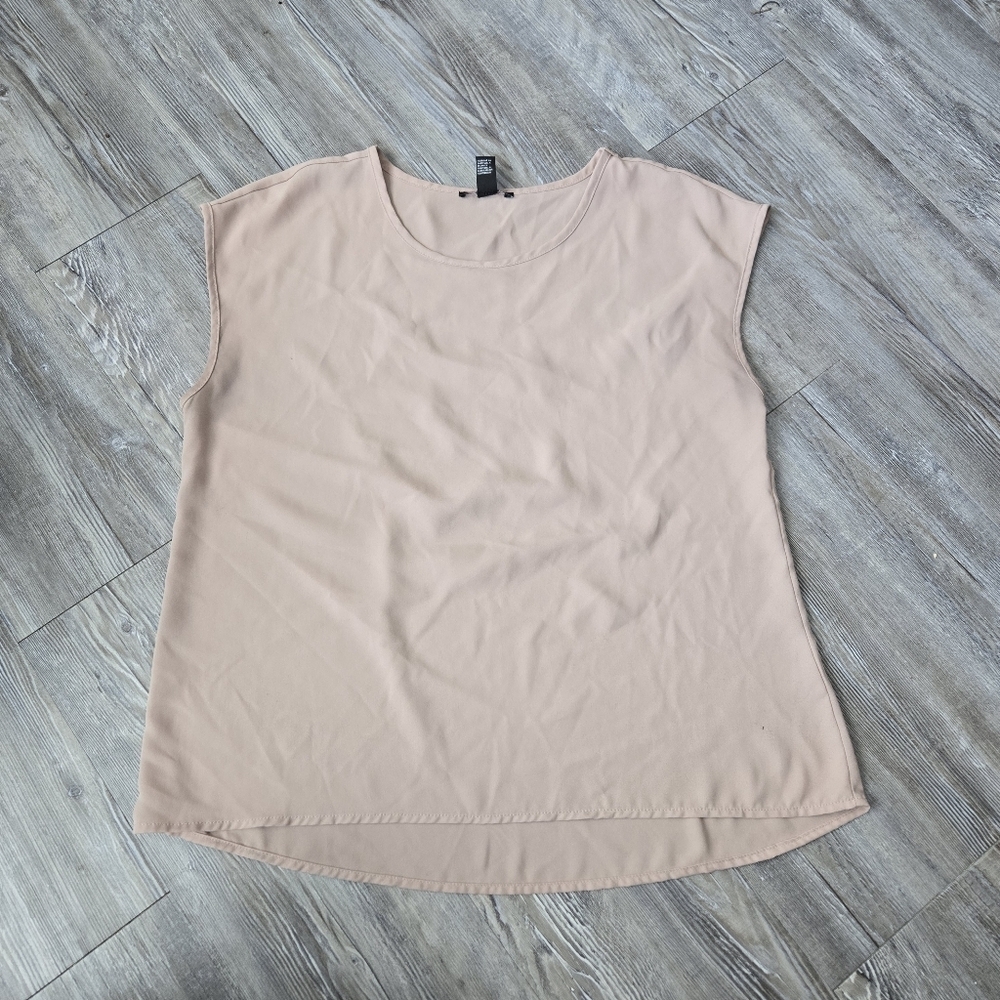 Women's Blush Pink Sleeveless Top